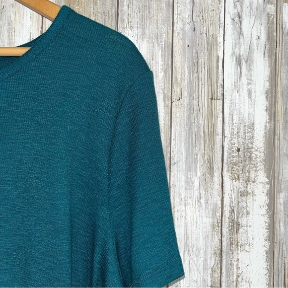 Maurices Teal Rib Tuck In Tee - Picture 3 of 5
